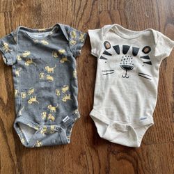 Gerber Baby 0-3months Onesie 2pcs Bodysuit Set