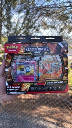 Pokemon Mega Lucario ex League Battle Deck Box Cards