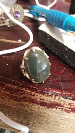 Semi precious stone ring