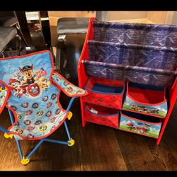 Toddler Chair And Toy Organizer