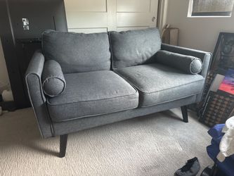 Grey Loveseat / Small Apartment Sofa $75 OBO