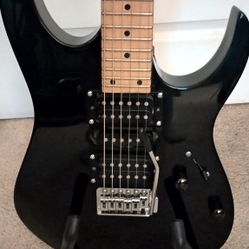 Ibanez RG 170 Series Korea Made 2001 With Standard Tremolo Gloss Black