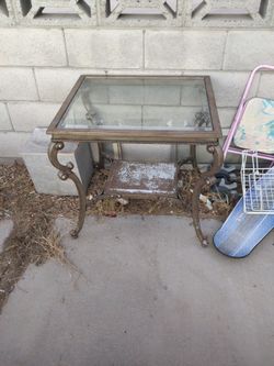 Glass Top Table 