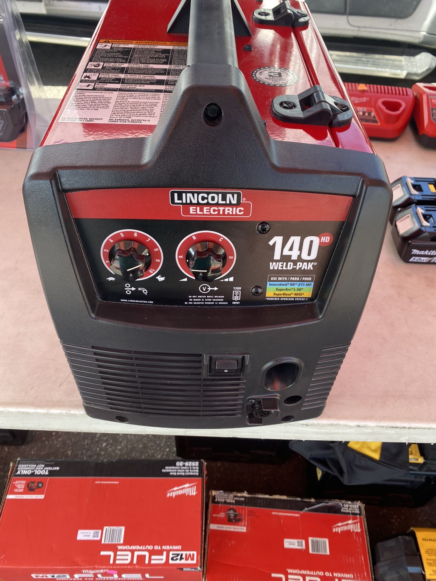 140 Amp Weld Pak 140 HD MIG Wire Feed Welder with Magnum 100L Gun