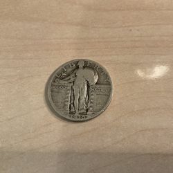 STANDING LIBERTY 1930 90% SILVER QUARTER 