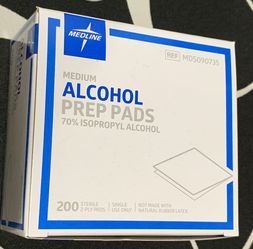 New 1 Box 200  Sterile Alcohol Prep Pad wipes topical antiseptic Sanitize