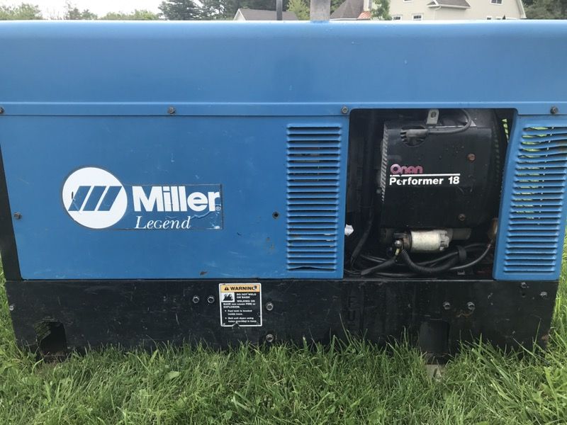 Miller legend nt 363 hours. No leads 5000 watt welder/generator