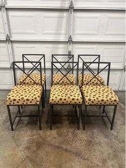 Metal dining chairs