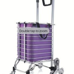 Extra Large Folding Cart, 8 Wheel Heavy Duty Wagon with 2 Modes for Stairs/Groceries