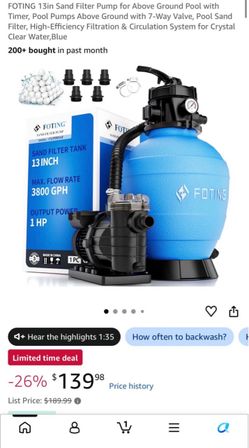 Pool Pump/Water Filtration