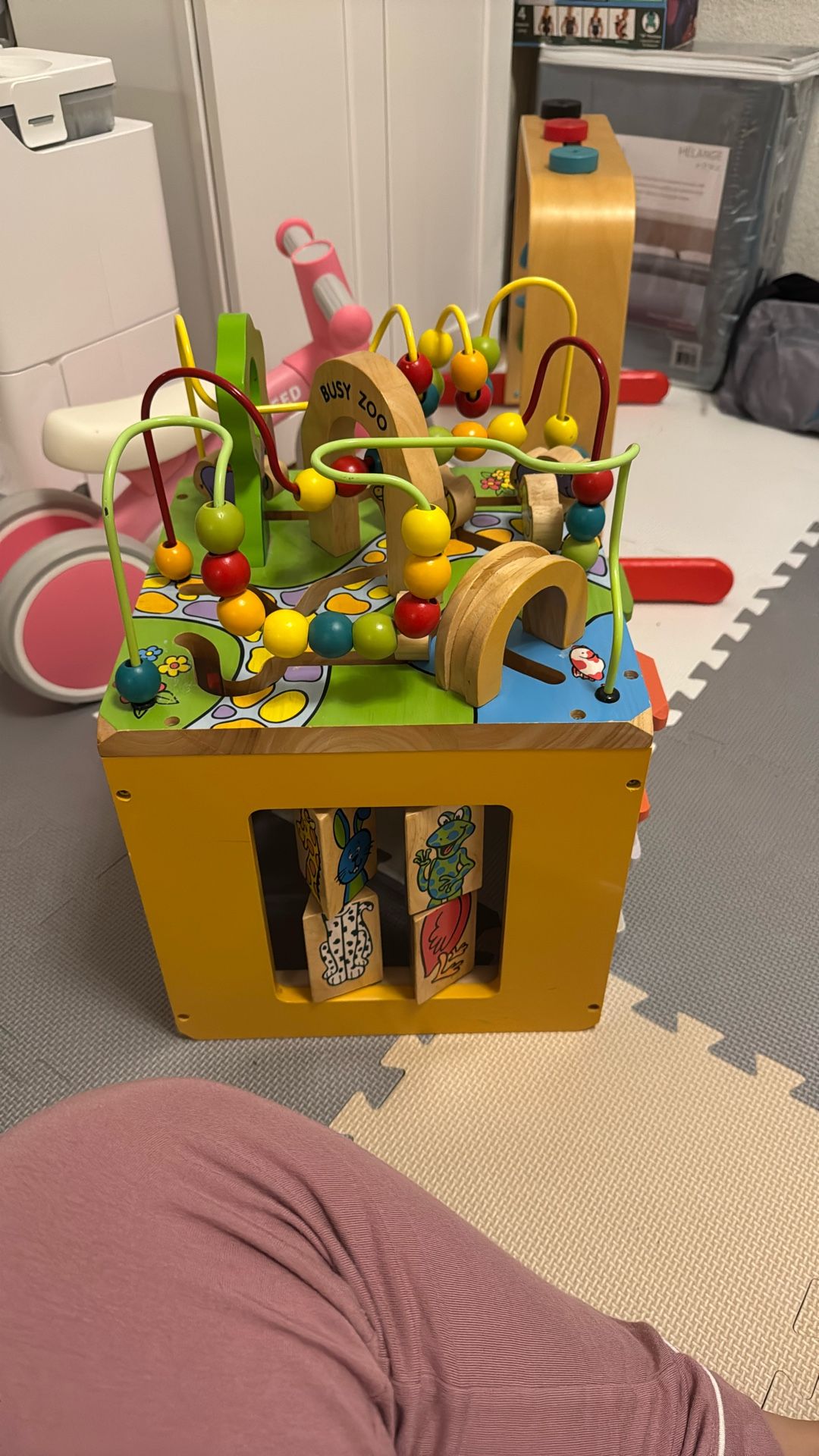 Busy Zoo Wooden Activity 