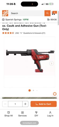 New Milwaukee Caulking gun