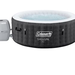 Spa Coleman SaluSpa Cali Energy-Efficient AirJet 2-4 Person Circle Inflatable Hot Tub with Pump