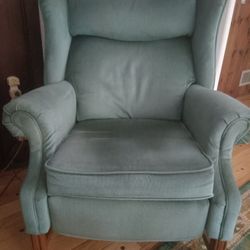 Felted Wingback Reclining Armchair