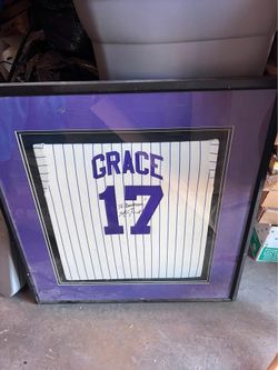 Mark Grace Signed Arizona Diamondbacks Jersey Baseball Autograph Framed