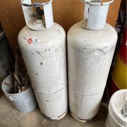 2- 60# Propane Tanks 