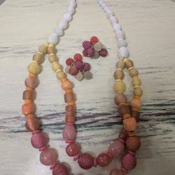 Chicos Necklace And Earrings 