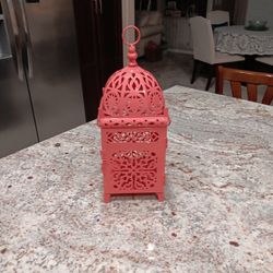 Beautiful Tall Metal Decorative Candle Holder Or ?
