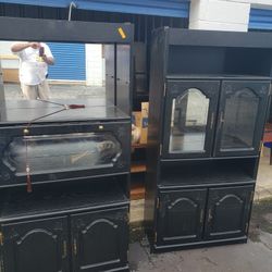 2 Section Wall Unit Black