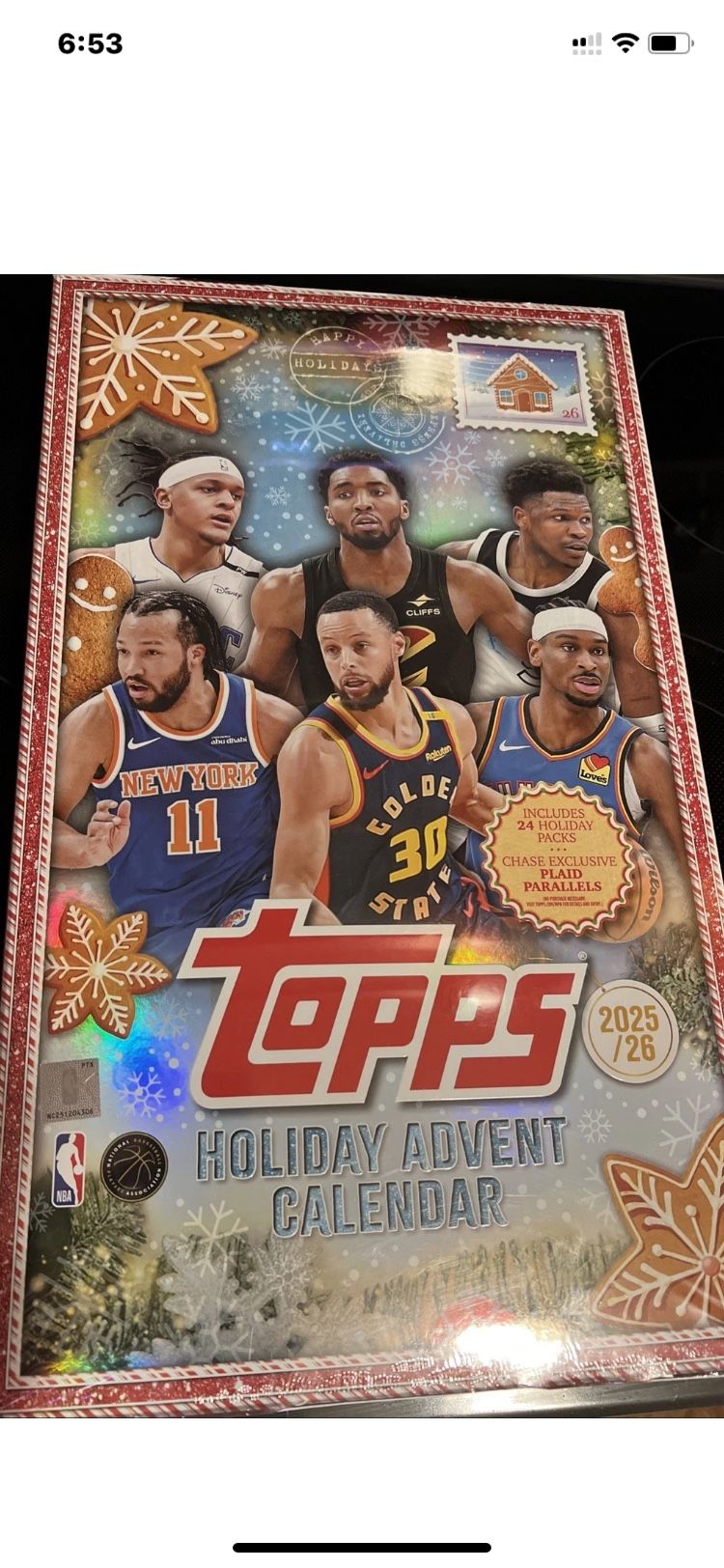 🎄NEW SEALED 2025-26 Topps NBA Basketball Holiday Advent Calendar IN HAND NOW🎄
