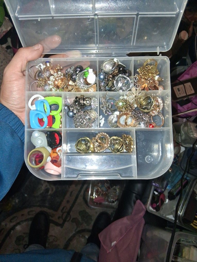 Costume Jewelry All Rings Different Sizes All Kinds