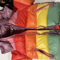 Stella McCartney Kids Girls Rainbow Puffer 