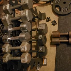 Dumbbells Weights Set  With Rack 