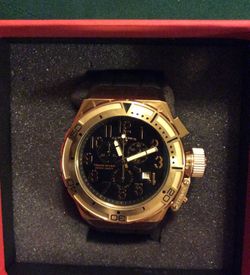 Swiss legend rose gold watch