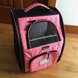 PetAmi Deluxe Pink Backpack Carrier For Dogs and Cat