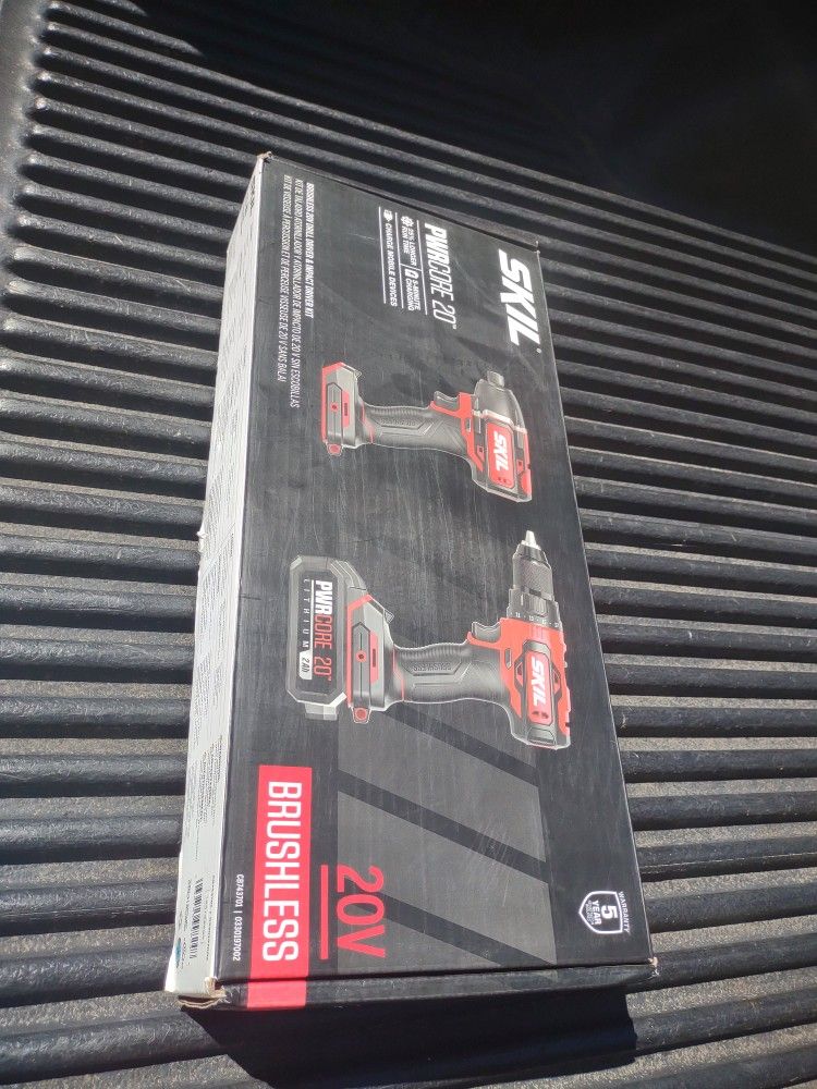 SkiL Power Core 20v Brushless Driver & Impact Drill Combo Set