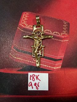 18K Solid Gold Pendant For Wedding 9Gr