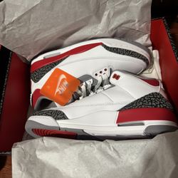 Jordan 3 fire red 9.5M