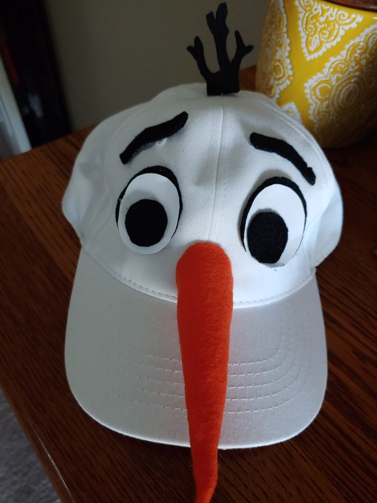 Olaf homemade hat