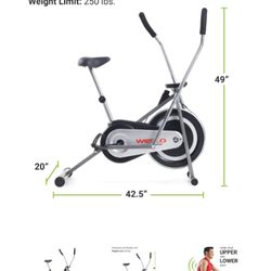  Weslo Cross Cycle Upright Exercise Bike