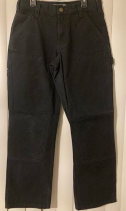 Carhartt Black Relaxed Fit Men Size 30x30 Construction Work Wear Jeans Tough Job