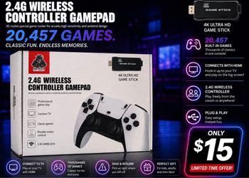 Retro Game Stick with 20,457 Built-In Games – $15!🎮