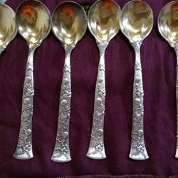 Antique  Tiffany $Co Spoon Set