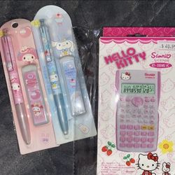Hello Kitty Calculator/Mechanical Pencils 👉$40 All (New)👈