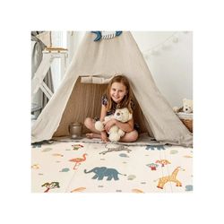 Baby Foldable Play Mat | 6.6ft x 5ft | Odour Resistant | Premium Thick & Plush | Waterproof
