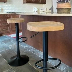 WOOD BAR STOOLS SET OF 2 PCS 👉 49.00 X SET OF 2 BARSTOOLS 👈💥 BRAND NEW 💥
