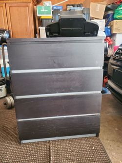 IKEA Malm 4-Drawer Dresser Black-Brown