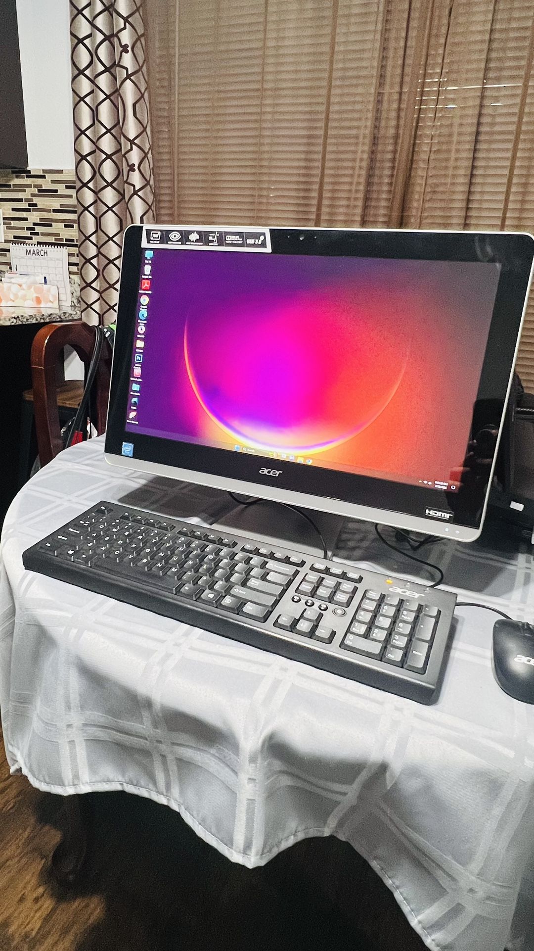 Desktop Computer Acer Aspire ZC-700G All-in-One Windows 11 Office Full Photoshop Antivirus Bluetooth HDMI