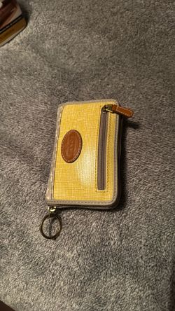 Fossil Wallet Small yellow and gray 👍🏻