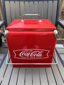 Coca-Cola Vintage Cooler 1950s Red White 