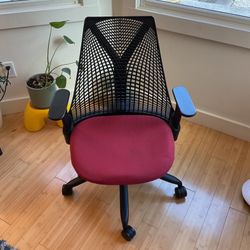 Herman Miller Sayl Chair - Cranberry/Black