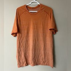 Lululemon Metal Vent Tech Short Sleeve Shirt Heathered Orange
