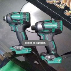 *TWO* METABO HPT 18v Cordless Impact Driver/Wrench