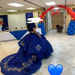 Royal Blue Quinceanera Dress