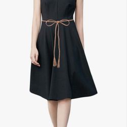 Nanxson Women's Waist Belt Woven Tassels Chain Belt Skinny Belt for Skirt Dress. 63 inch. (Bin 8)