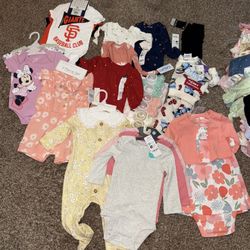 New With Tags Girls Size Newborn To 3/6 Months 